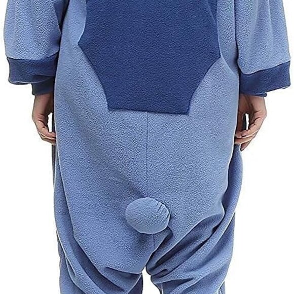 Unisex Adult Onesie Animal Pajamas, Stitch Cosplay XL - Picture 3 of 7